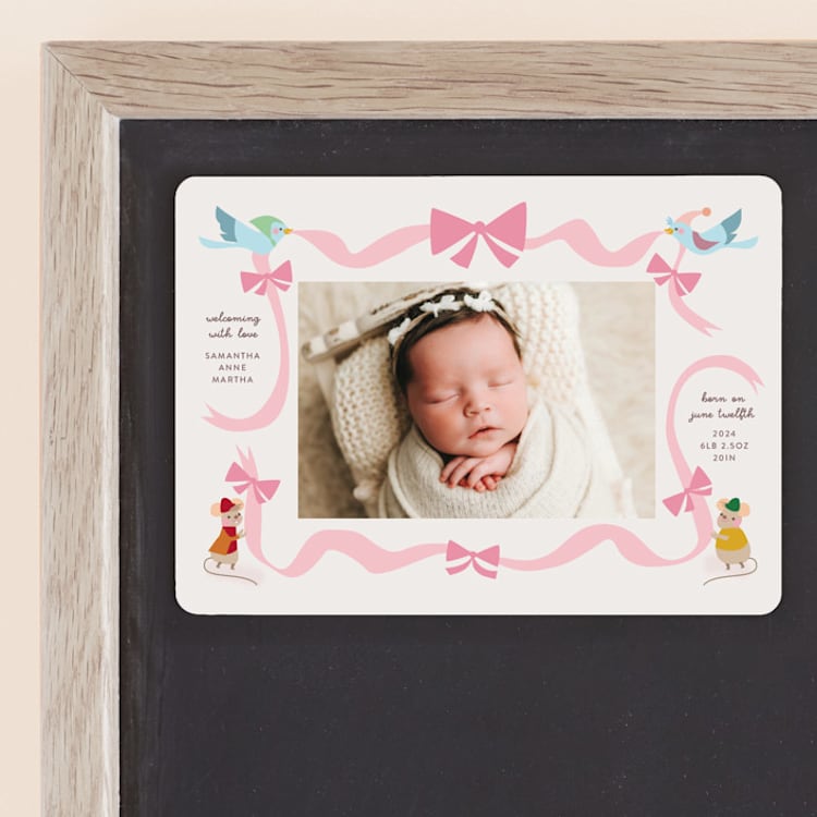 "disney cinderella birth announcement" - Birth Announcements in Blush by Lori Wemple - Front