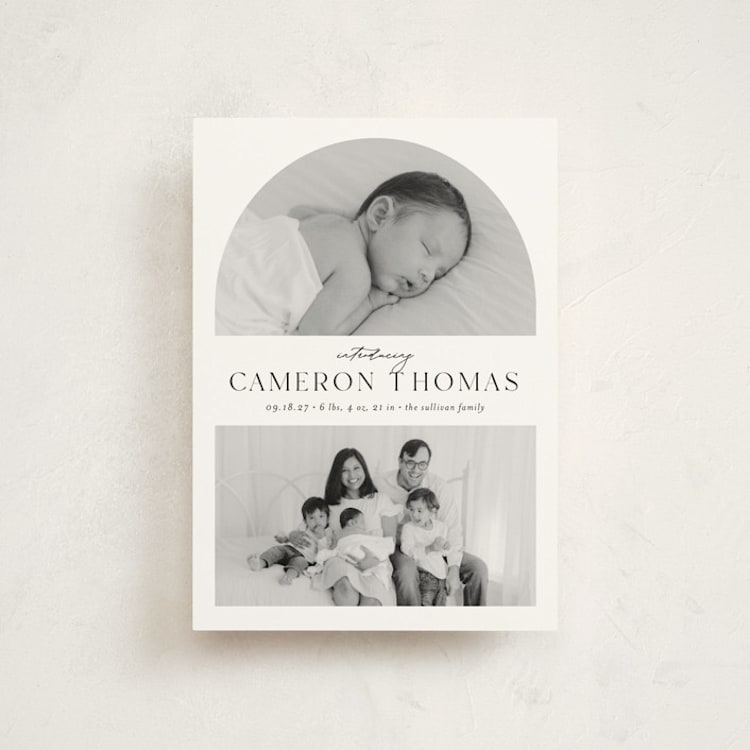"Simply Introducing" - Birth Announcements in Sugar by Ashley Iwafuchi - Front