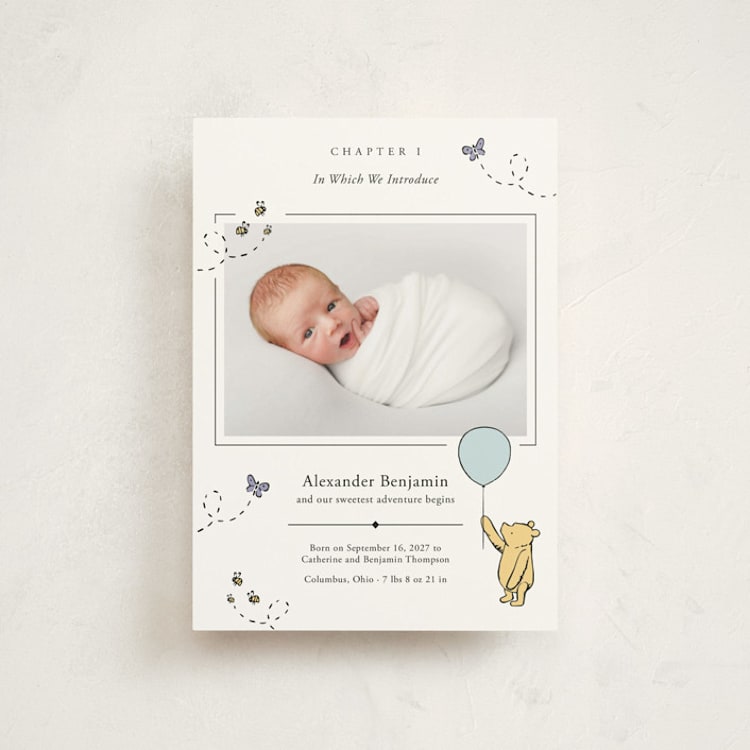 "Disney Sweetest Adventure" - Birth Announcements in Cloud by Heather Schertzer - Front