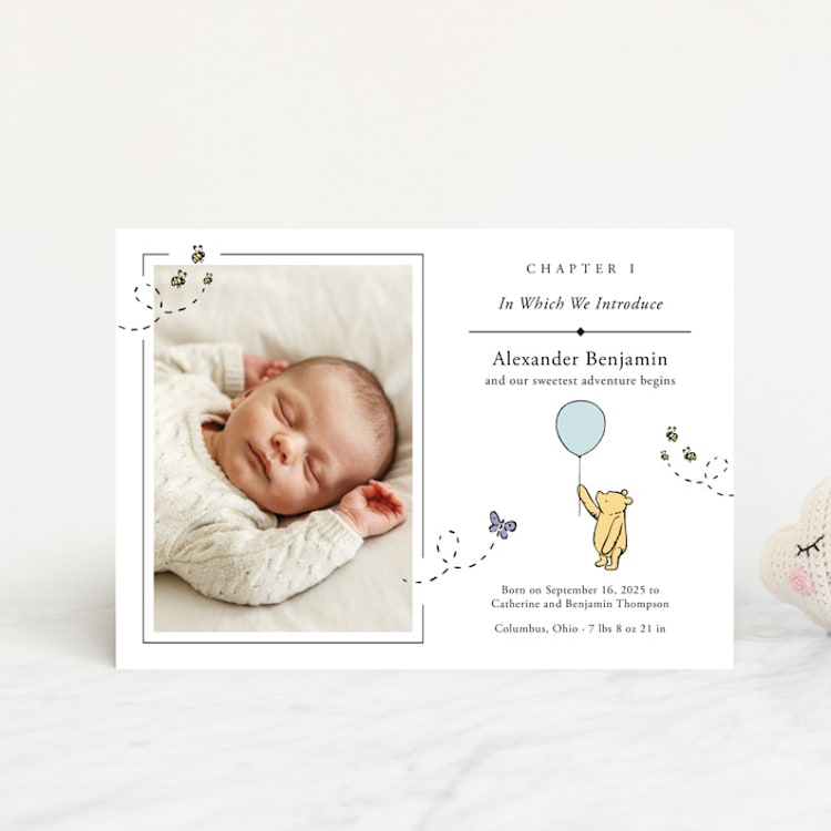 "Disney Sweetest Adventure" - Birth Announcements in Cloud by Heather Schertzer - Front
