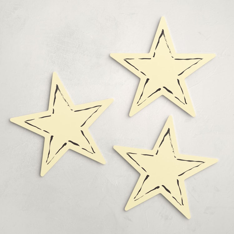 "Celestial Charm (set of 12)" - Place Card Sets in Star by Cass Loh - Front