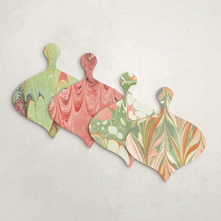 "Florentine Marble (set of 12)" - Place Card Sets in Multi by Olivia Kanaley Inman - Front