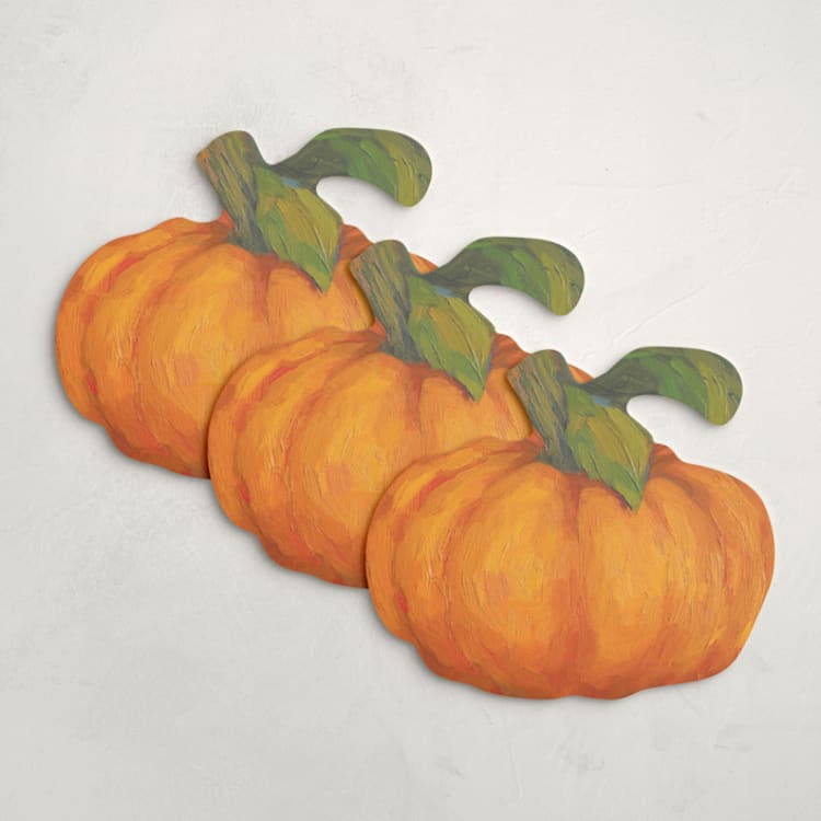 "Gourd (set of 12)" - Place Card Sets in Orange by Wendy Keller - Front