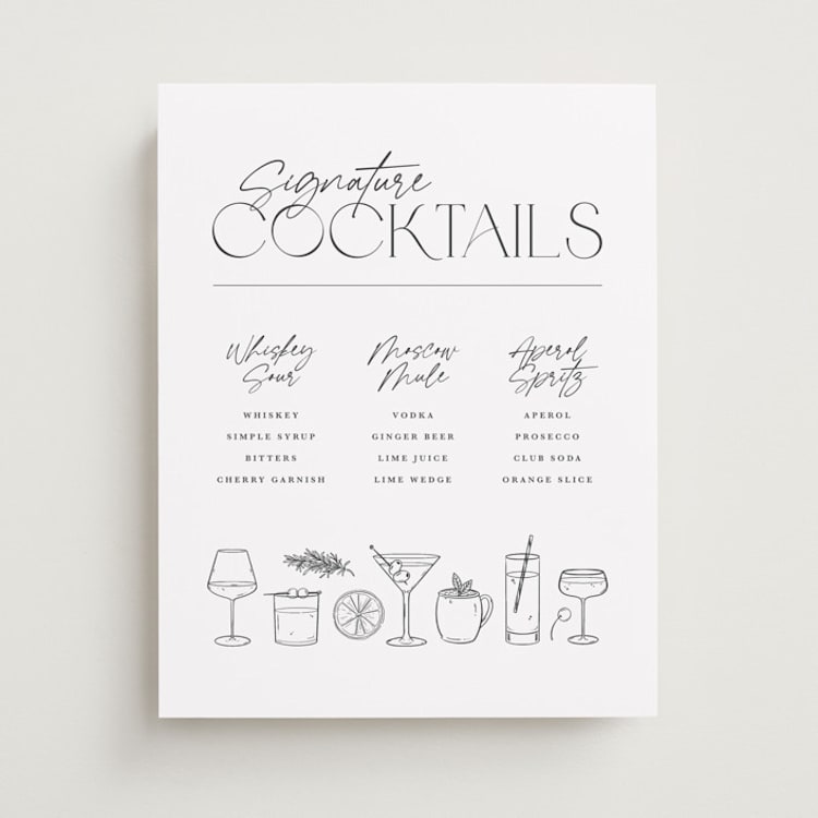"Libations" - Bar Signs in Moon by Kristen Smith - Front
