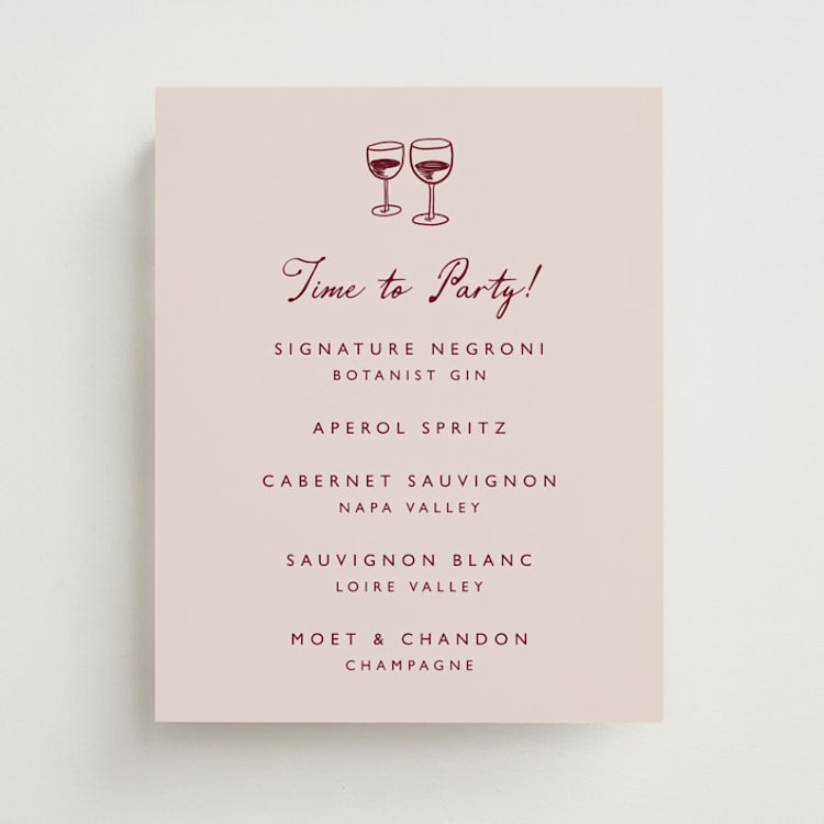 "Winery" - Bar Signs in Wine by Katharine Watson - Front