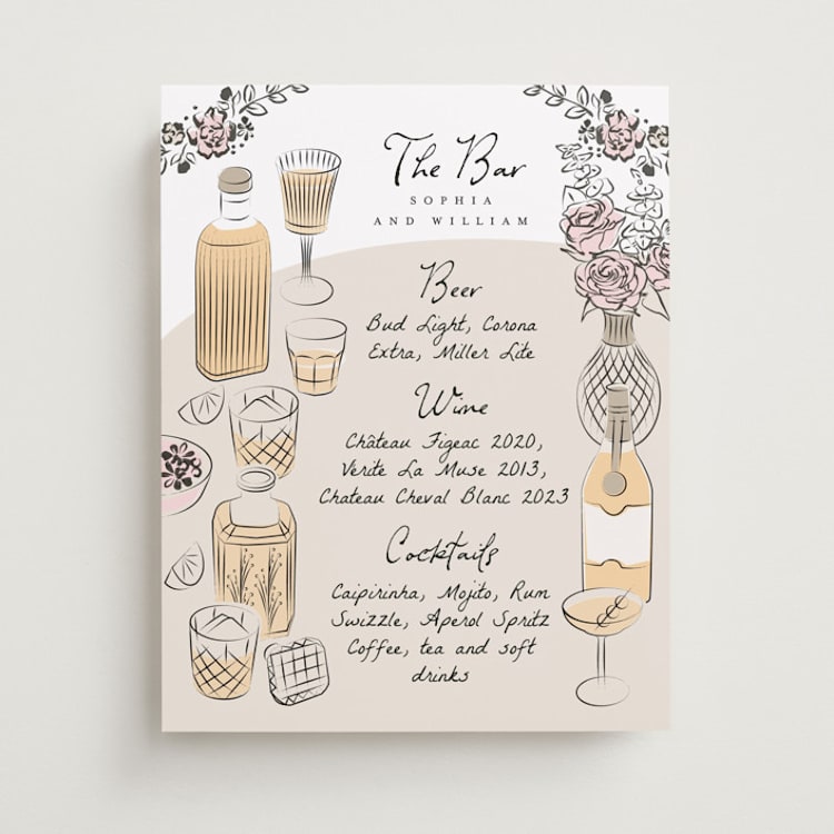 "Gathering Joy" - Bar Signs in Champagne by Ana de Sousa - Front