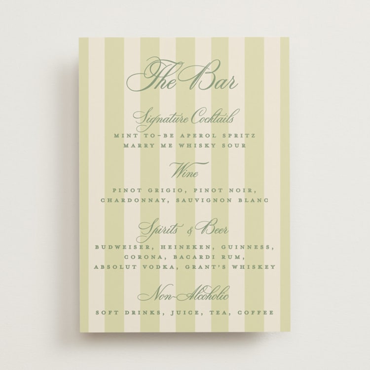 "Heirloom" - Bar Signs in Citrine by Creo Study - Front