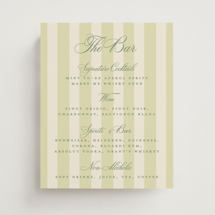"Heirloom" - Bar Signs in Citrine by Creo Study - Front