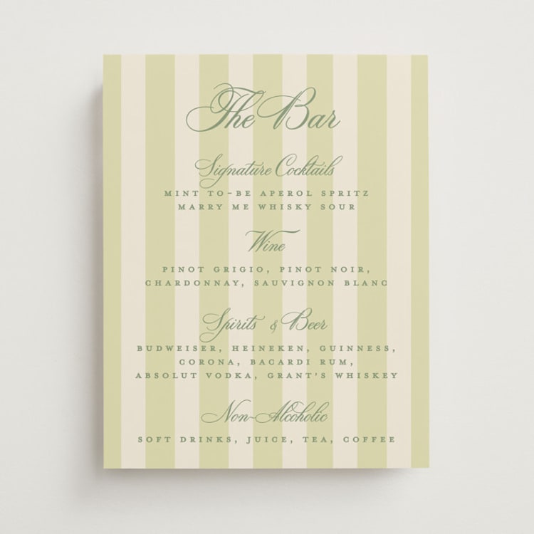 "Heirloom" - Bar Signs in Citrine by Creo Study - Front