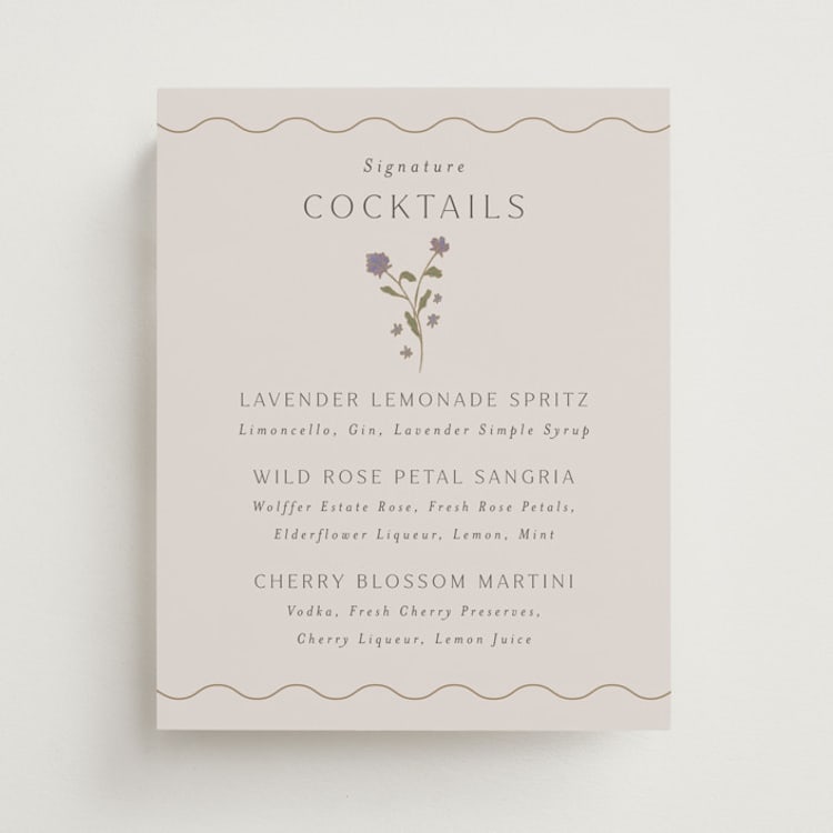 "Parisian Garden" - Bar Signs in Petal by Nicoletta Savod - Front