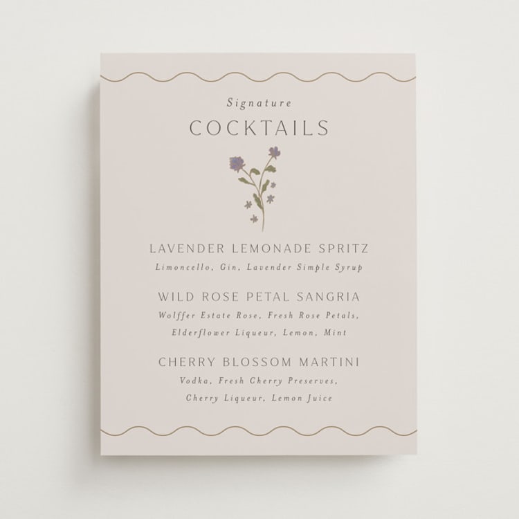 "Parisian Garden" - Bar Signs in Petal by Nicoletta Savod - Front