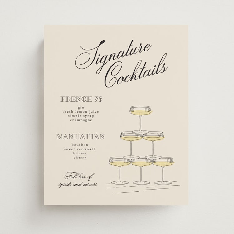 "The Gilded Coupe" - Bar Signs in Limestone by Ashley Bird - Front