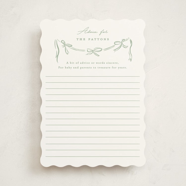 "Woodland Party" - Baby Shower Activity Cards in Bluebird by Julie Murray - Front