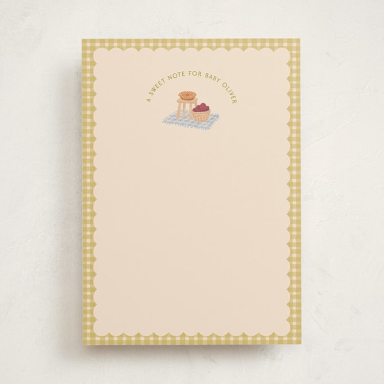 "Apple Orchard" - Baby Shower Activity Cards in Blueberry by Natalie Rae - Front