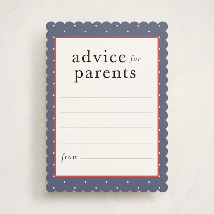 "My Lobster" - Baby Shower Activity Cards in Denim by Wendy Taylor - Front