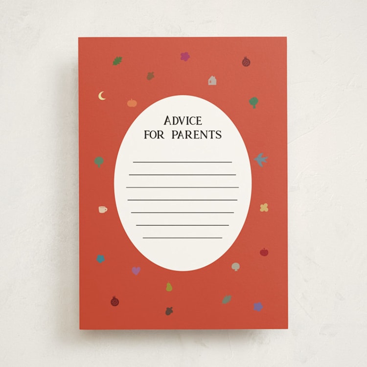 "Fall baby" - Baby Shower Activity Cards in Cocoa by Studio Suku - Front