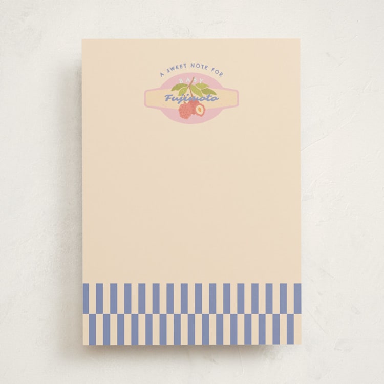 "Fruit Stickers" - Baby Shower Activity Cards in Acai Berry by Natalie Rae - Front