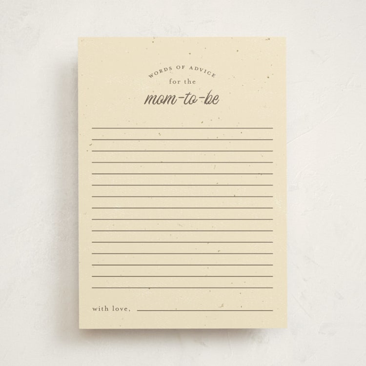 "Vintage Teddy" - Baby Shower Activity Cards in Glacier by Kimberly Morgan - Front