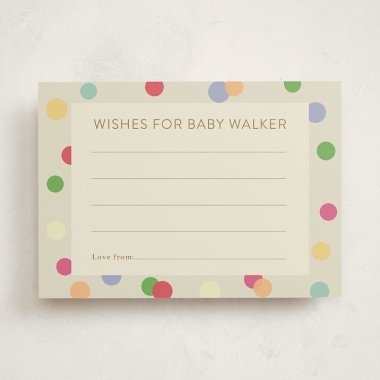 "Colorful Baby Sprinkle" - Baby Shower Activity Cards in Color Pop by Stephanie Heinrich Godbout - Front