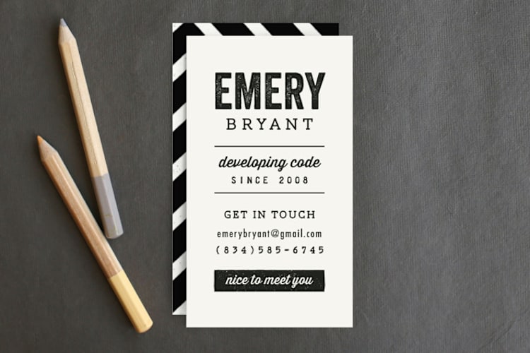 "Get In Touch" - Business Cards in Cloud by Hooray Creative - Front