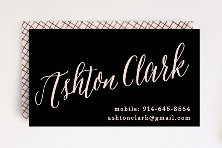 "Name To Remember" - Business Cards in Midnight by Hooray Creative - Front