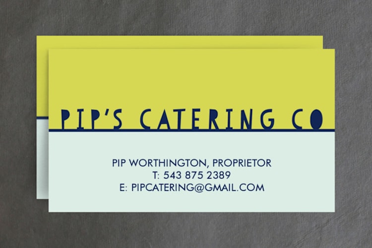 "Simple Papercute" - Business Cards in Lime Zest by Kampai Designs - Front