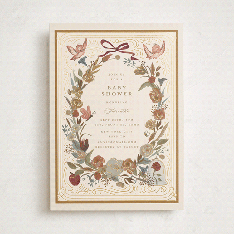 "Disney's Storybook" - Baby Shower Invitations in Sunshine by Teju Reval - Front