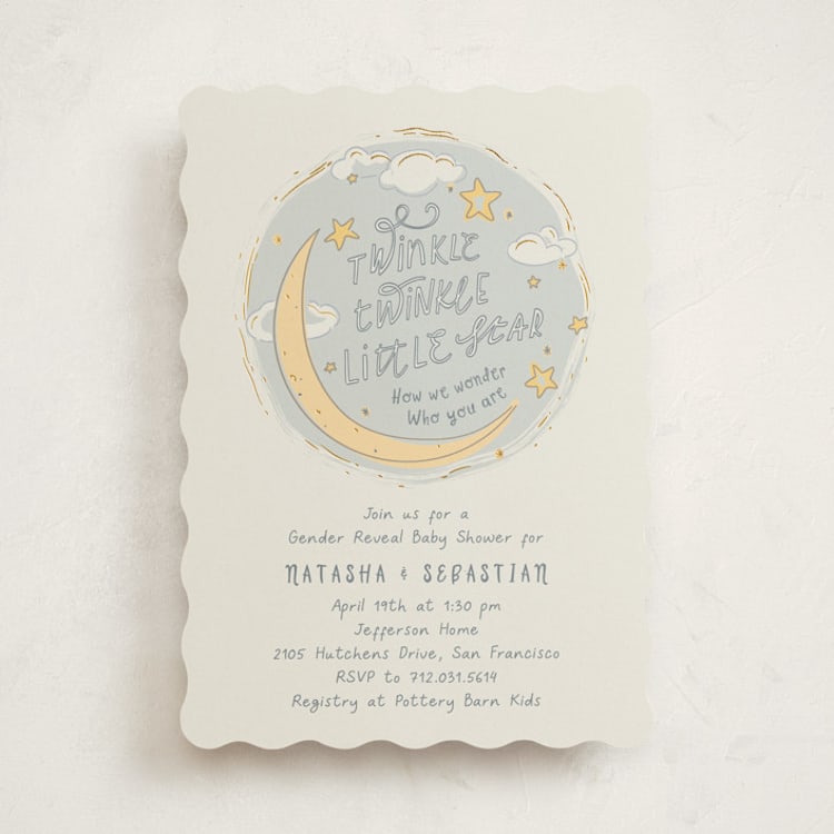 "Twinkle" - Baby Shower Invitations in Happy by letterfix - Front