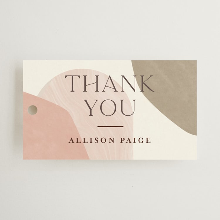 "Arched" - Bridal Shower Favor Tags in Divine by Pixel and Hank - Front