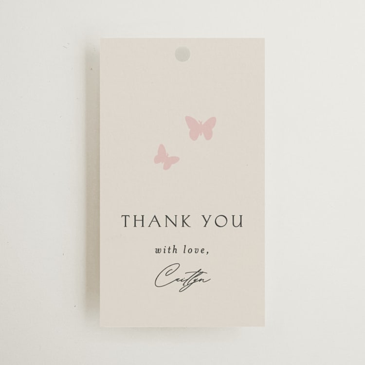 "dancing in the garden" - Bridal Shower Favor Tags in Blush Meadow by Grae - Front
