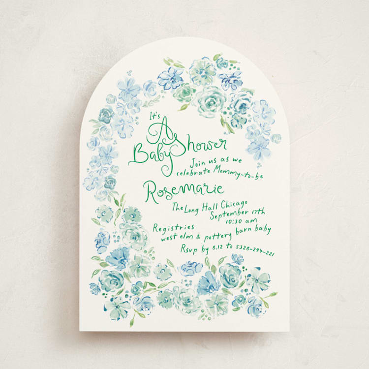 "paris with love" - Baby Shower Invitations in Breezy Skies by Phrosné Barwood - Front
