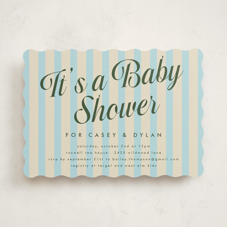 "Soda Shoppe" - Baby Shower Invitations in Cream Soda by Morgan Kendall - Front