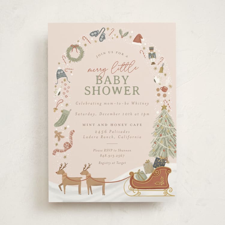 "My Favorite Things" - Baby Shower Invitations in Gumdrop by Joanna Griffin - Front