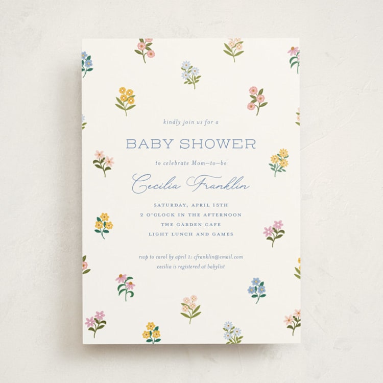 "Sweetie" - Baby Shower Invitations in Wildflower by Paper Raven Co. - Front