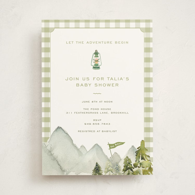 "Woodland Baby Shower" - Baby Shower Invitations in Forest by Reilly Kavanaugh - Front