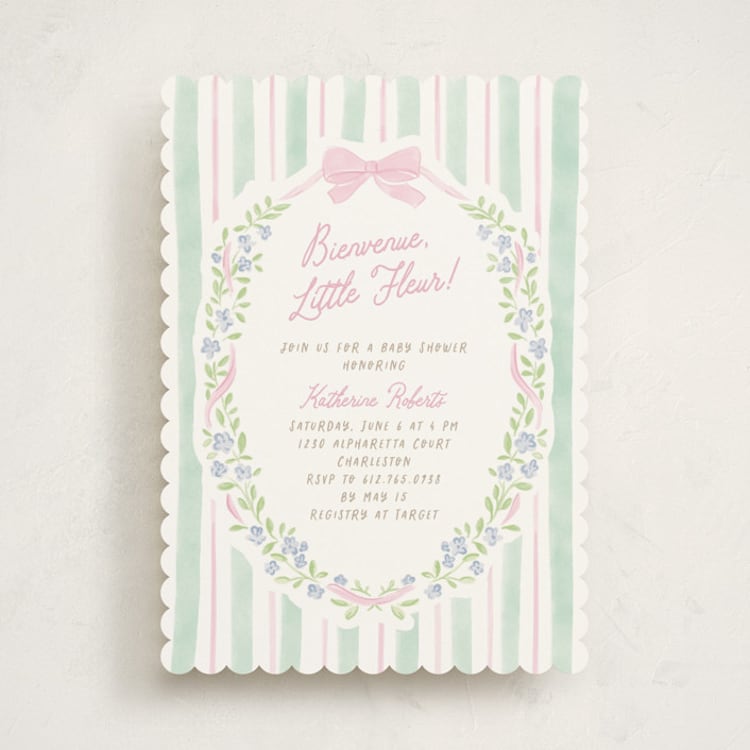 "Little fleur" - Baby Shower Invitations in Cupcake by Creo Study - Front