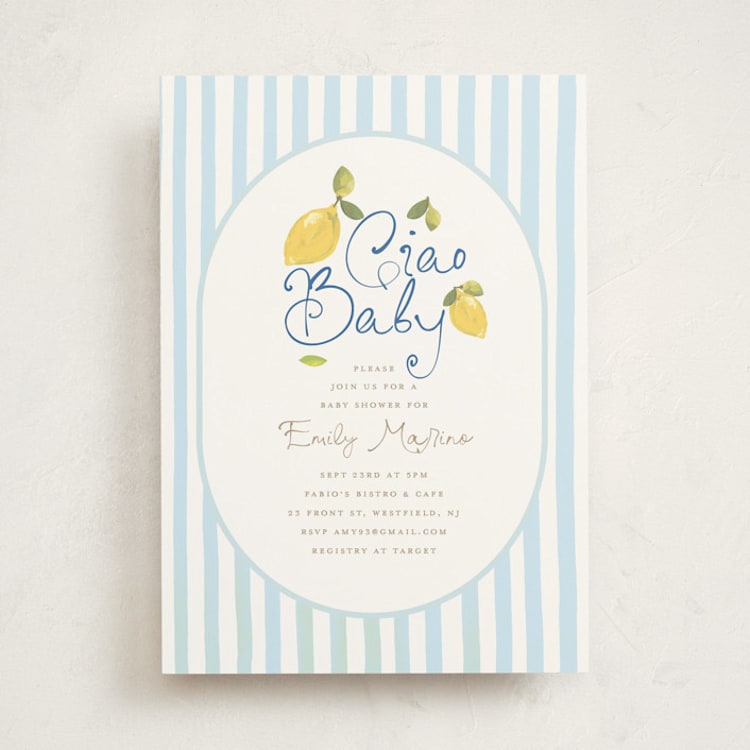"Lemon" - Baby Shower Invitations in Ice by Teju Reval - Front