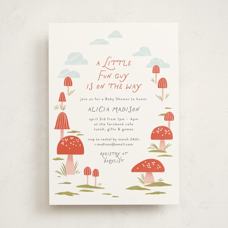 "Little Fun Guy" - Baby Shower Invitations in Fairy by Paper Raven Co. - Front