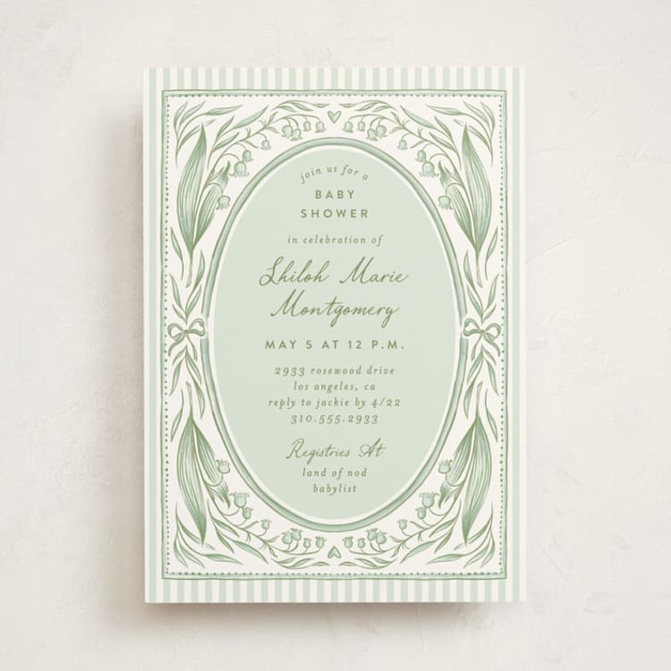 "Lily" - Baby Shower Invitations in Lilypad by Leah Bisch - Front