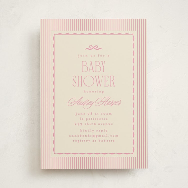 "la patisserie" - Baby Shower Invitations in Taffy by Kristie Kern - Front