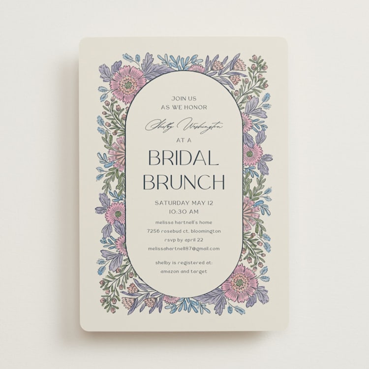 "fragrance" - Bridal Shower Invitations in Hydrangea by Jen Owens - Front