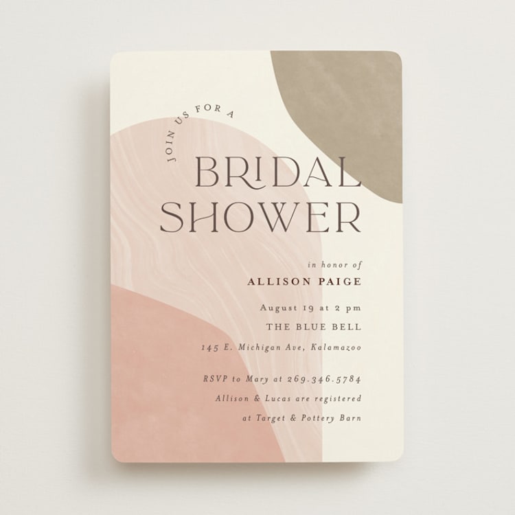 "Arched" - Bridal Shower Invitations in Divine by Pixel and Hank - Front