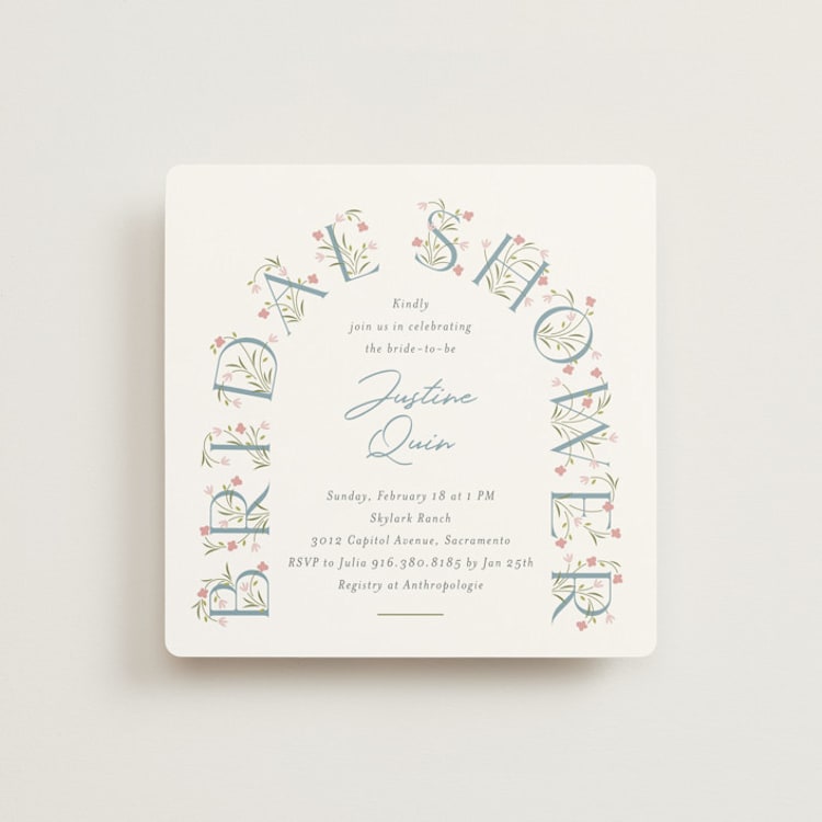 "Mai Tai" - Bridal Shower Invitations in Orchid by letterfix - Front