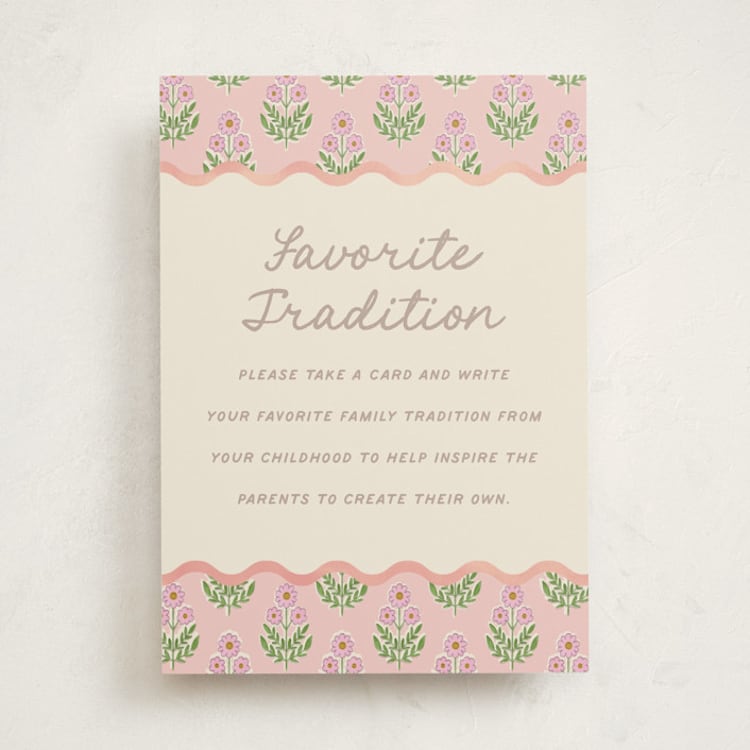 "Botanical maximalism" - Baby Shower Party Signs in Poppy by Creo Study - Front