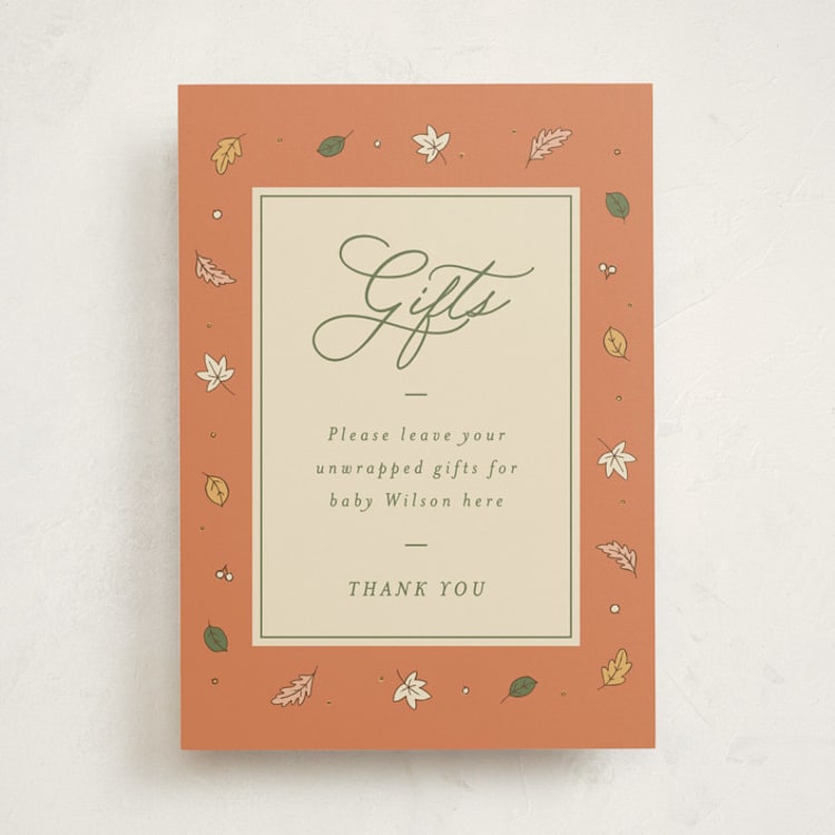 "Sweet Autumn" - Baby Shower Party Signs in Pie by letterfix - Front