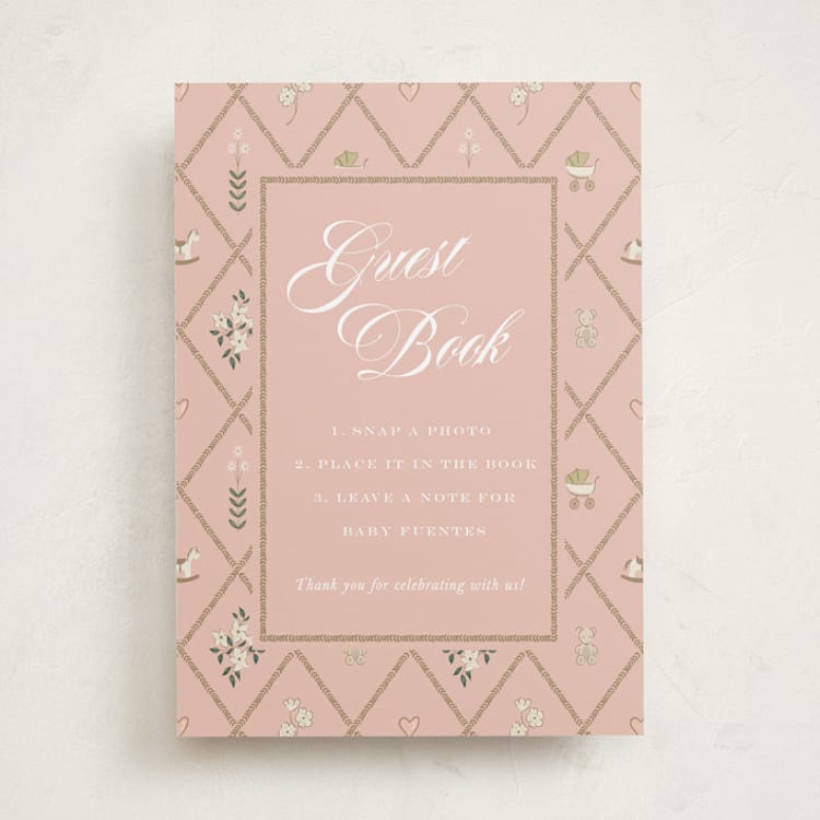 "A New Chapter" - Baby Shower Party Signs in Sprinkles by Leah Bisch - Front