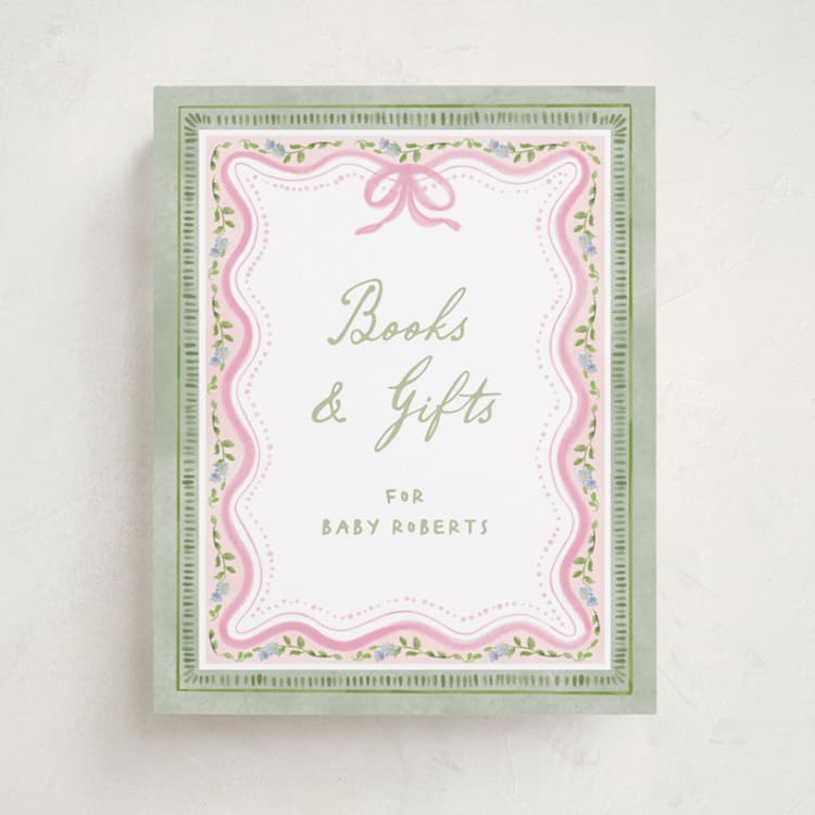 "Baby in bloom" - Baby Shower Party Signs in Garden Glory by Creo Study - Front