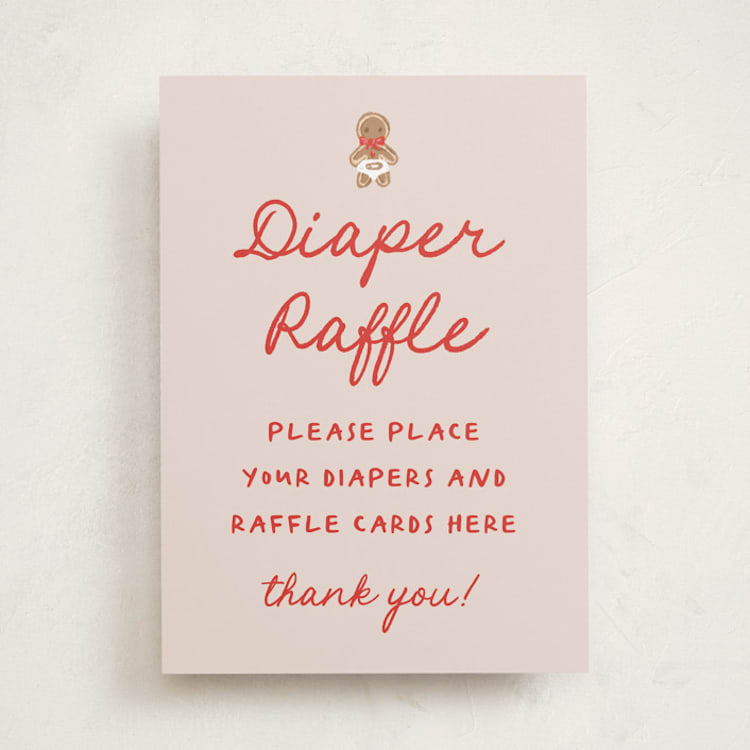 "Merry Little" - Baby Shower Party Signs in Santa by Claudia Orengo - Front