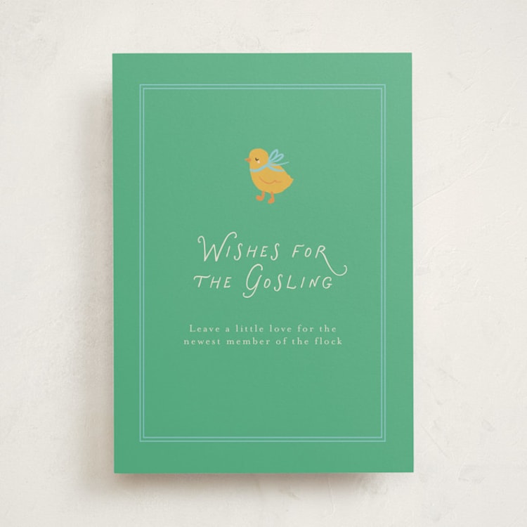 "goose" - Baby Shower Party Signs in Sage by lori jacobs wemple - Front