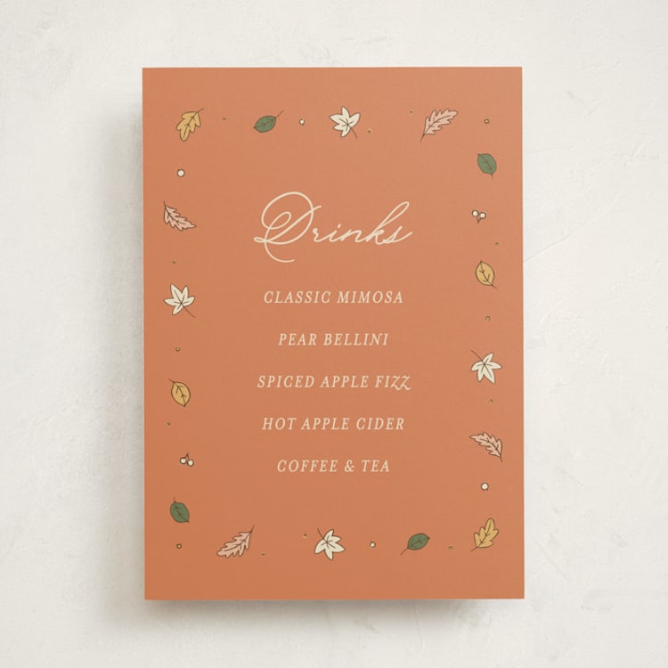"Sweet Autumn" - Baby Shower Bar Signs in Pie by letterfix - Front
